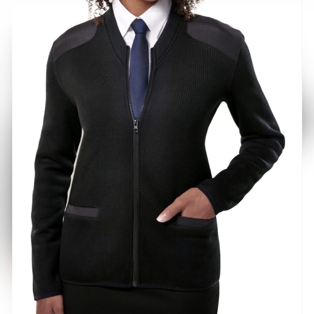 Cobmex Navy Blue Zip Up Sweater Public Safety Collection XS